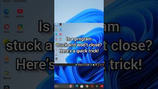 Quick Trick to Instantly Close Any Stuck Program on Windows windows shorts [upl. by Atinahs]