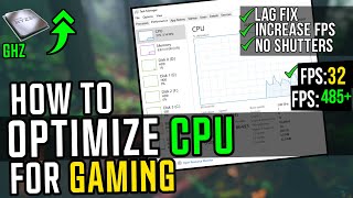 How To Optimize CPUProcessor For Gaming  Boost FPS amp Fix Shutters 2023✅ [upl. by Nivets848]