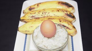 EggBanana And Flattened Rice Recipe  Easy Breakfast Recipe With Simple Ingredients  Amand Kitchen [upl. by Linnie]