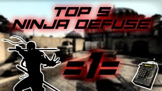 Cs Go  Top 5 Ninja Defuse  1 [upl. by Airetas]