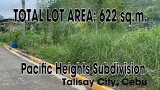 622 sqm Adjacent lots for sale at Pacific Heights Subdivision Talisay City Cebu [upl. by Nylecsoj]