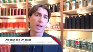 Onorato quotFlagship store di Starbucks rispetta l’identità culturale di Romaquot [upl. by Kizzee]