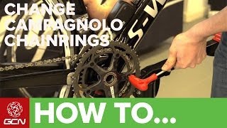 How To Change Campagnolo Chainrings  GCNs Maintenance Mondays [upl. by Intosh627]