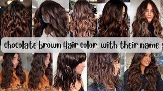 50 Chocolate Brown Hair Color Ideas for This Year  hair color ideas with name  2023 hair trends [upl. by Vivie]