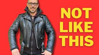 How a Men’s Leather Jacket Should Fit Trim vs Loose [upl. by Evita]