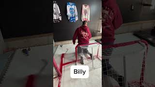 How to practice hockey goalie from home with mini sticks [upl. by Zavras]