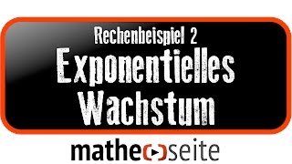 Exponentielles Wachstum berechnen Beispiel 2  A3003 [upl. by Wivina161]