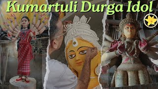 Kumartuli Durga Pratima শেষ মুহূর্তের প্রস্তুতি Kumortuli Durga Thakur Durga Puja 2024 Kumartuli [upl. by Jala]