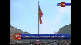 Izamiento de la Gran Bandera Chilena Bicentenario [upl. by Mccartan203]