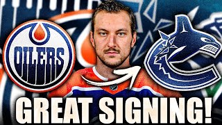 PATRIK ALLVIN CANT STOP GETTING BIG D VANCOUVER CANUCKS SIGN VINCENT DESHARNAIS FROM OILERS [upl. by Ayrb]