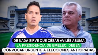 De nada sirve que César Avilés asuma la presidencia de Emelec [upl. by Aihsirt]