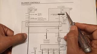 Car blower circuit diagram explained JahanZeb1976 How to repair car blower DC fan motor circuit ip [upl. by Ennairrek478]