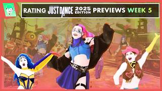 RATING WEEK 5 OF JUST DANCE 2025 PREVIEWS  Pink Venom Sweet Melody In The Shadows… [upl. by Lura]