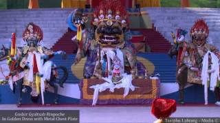 Goshir Gyaltsab Rinpoche performing a sacred ritual dance [upl. by Evelina]