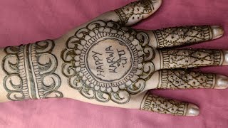 Karva Chauth Mehandi ki new design  mehndi ki design  beautiful mehandi design [upl. by Ilesara]