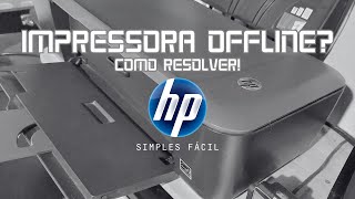 🔸 Impressora ligada mas diz que está offline parou de imprimir ⁞ como resolver  PT  BR [upl. by Annam]