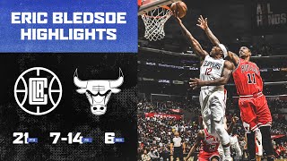 Eric Bledsoe 21 PTS 6 REB Made Plays and Brought the Energy vs Chicago Bulls  LA Clippers [upl. by Namref796]