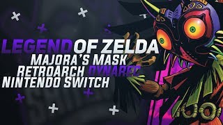 Legend of Zelda  Majoras Mask N64 RetroArch DYNAREC  Nintendo Switch [upl. by Hsakaa]