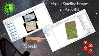 How to mosaic landsat 8 images in ArcGIS  image mosaicking  landsat image mosaicking [upl. by Rot]