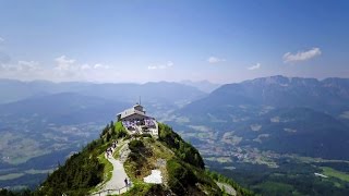 Das Kehlsteinhaus Eagles Nest bei Berchtesgaden auf dem Kehlstein 2015 Luftaufnahme [upl. by Enitnatsnoc990]