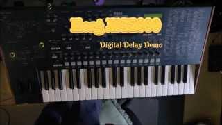 Korg MS2000 Digital Delay Demo [upl. by Htessil]