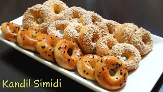 GEVREK KANDİL SİMİDİ TARİFİ ✅  MARGARİNSİZ sıvı yağlı susamlı simit nasıl yapılır [upl. by Sharron]