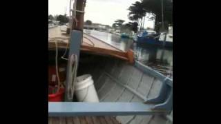 1943 Clinker sail boat Yanmar diesel part 2 [upl. by Anelec857]