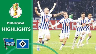 quotLASTMINUTE Herthaquot wins on penalties  Hertha BSC vs Hamburger SV 43  Highlights  DFBPokal [upl. by Minsat400]