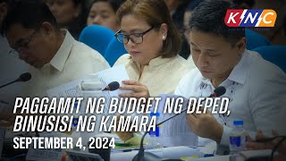 Paggamit ng budget ng DEPED Binusisi ng Kamara  Kidlat News Update September 4 2024 12NN [upl. by Mady]