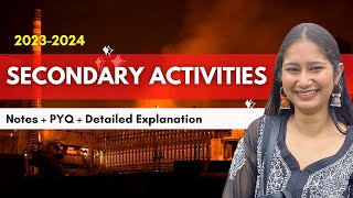 Secondary Activities  Class 12 Geography  Chapter 6  One Shot Video class12geography [upl. by Nerak]