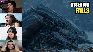 Reactors Reaction to The Night King Killing Daenerys Dragon Viserion  Game of Thrones 7x6 Reaction [upl. by Eiramaneet674]