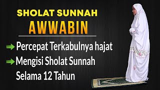 NIAT DAN TATA CARA SHOLAT SUNNAH AWWABINLENGKAP DENGAN TEKS amp PERAGA [upl. by Sidalg]