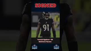 Yannick Ngakoue Signing nfl baltimoreravens football [upl. by Irfan]