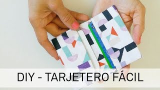 Tutorial como hacer un tarjetero muy fácil [upl. by Casilde]