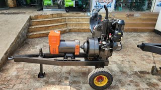 10kva Generator with 12hp Aircooled Diesel Engine Big Tyre Trolly Chadha Generator Ladwa 9996950031 [upl. by Ezechiel]