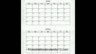 Printable blank calendars [upl. by Rafaelof818]