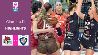 Busto Arsizio  Bergamo  Highlights  11 Giornata Campionato 2324  Lega Volley Femminile [upl. by Attenoj]