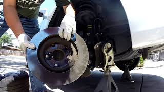 Replacing Rear Brakes 201015 Lexus RX350 [upl. by Koren239]