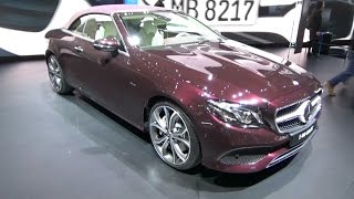 2018 MercedesBenz E 400 Cabriolet  Exterior and Interior  Geneva Motor Show 2017 [upl. by Ellennoj]