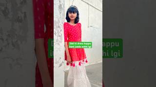 divya ne bnai khud ke dress  how to style plazo suit  Ghamu Saran shorts stitch [upl. by Engamrahc361]