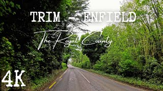 Moody Day Drive around the Royal County Meath  Trim to Enfield 4k ASMR [upl. by Hnah]