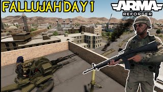 ARMA REFORGER 11  FALLUJAH CAMPAIGN DAY 1 New Ai Are Insane [upl. by Solracesoj781]