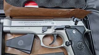 Unboxing brand new Beretta 92 FS stainless [upl. by Natsud]