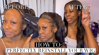 DETAILED tutorial on How To Reinstall A Wig [upl. by Oralla]