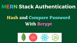 Hash and Compare Password with Bcrypt  MERN Stack Authentication [upl. by Parris]