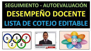 AUTOEVALUACIÓN DEL DESEMPEÑO DOCENTE LISTA DE COTEJO PROFE ERALDO [upl. by Tut532]