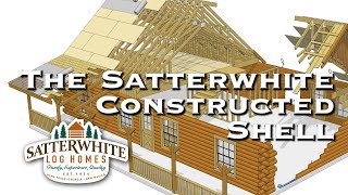 THE SATTERWHITE CONSTRUCTED LOG HOME SHELL [upl. by Sanburn]