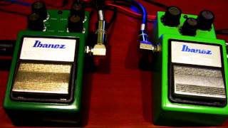 Ibanez TS9 VS Ibanez TS9DX  Overdrive Pedal Review [upl. by Gabriellia129]