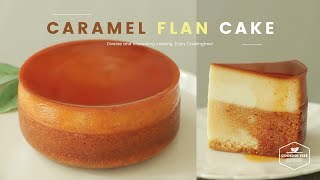 플랑 케이크 카라멜 커스터드 푸딩 케이크 만들기  Flan Cake Caramel Custard Pudding Cake  カスタードプリンケーキ  Cooking ASMR [upl. by Aivitnahs]