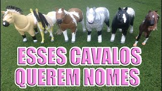 ESSES CAVALOS PRECISAM DE NOMES  🐴  cavalos de brinquedo [upl. by Ardnazxela]